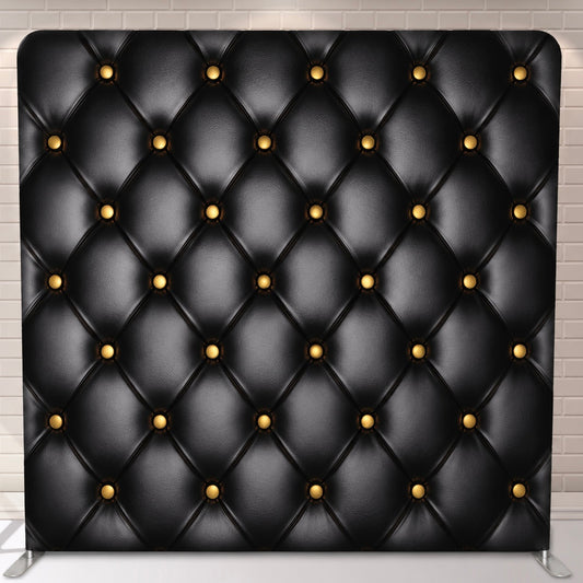 Black Leather Printed Backdrop