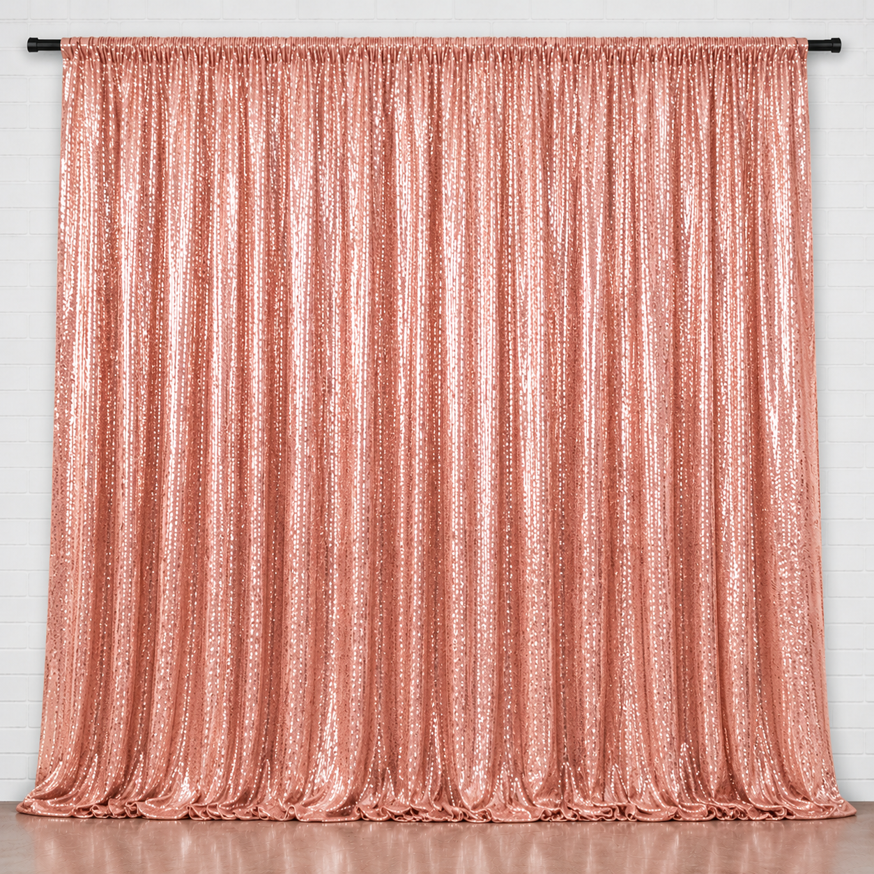 Rose Gold Sequin Backdrop