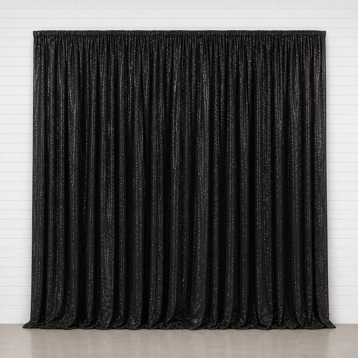 Black Sequin Backdrop