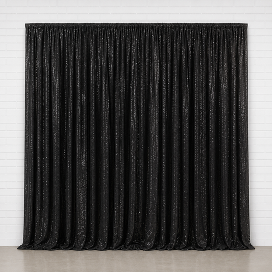 Black Sequin Backdrop