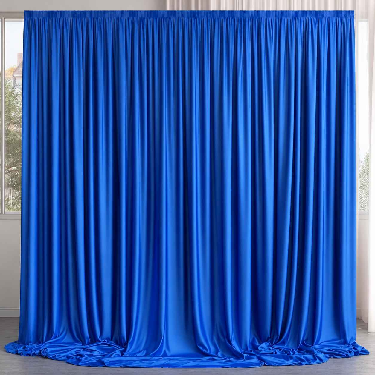 Blue Solid Backdrop