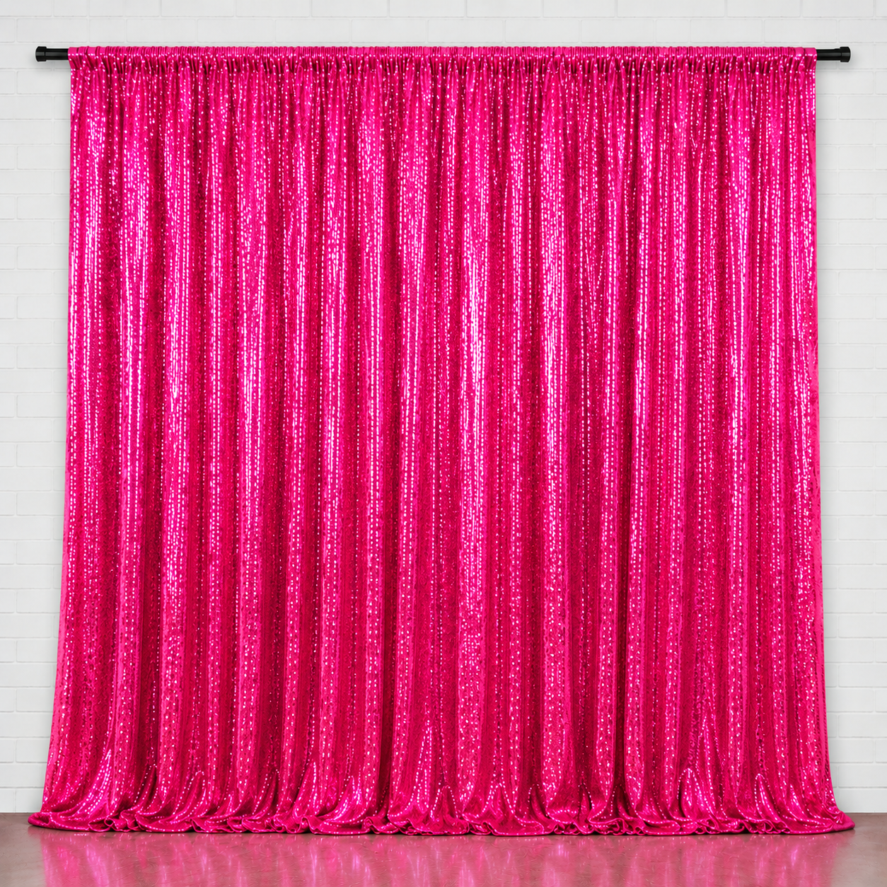 Hot Pink Sequin Backdrop
