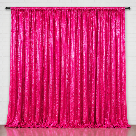 Hot Pink Sequin Backdrop