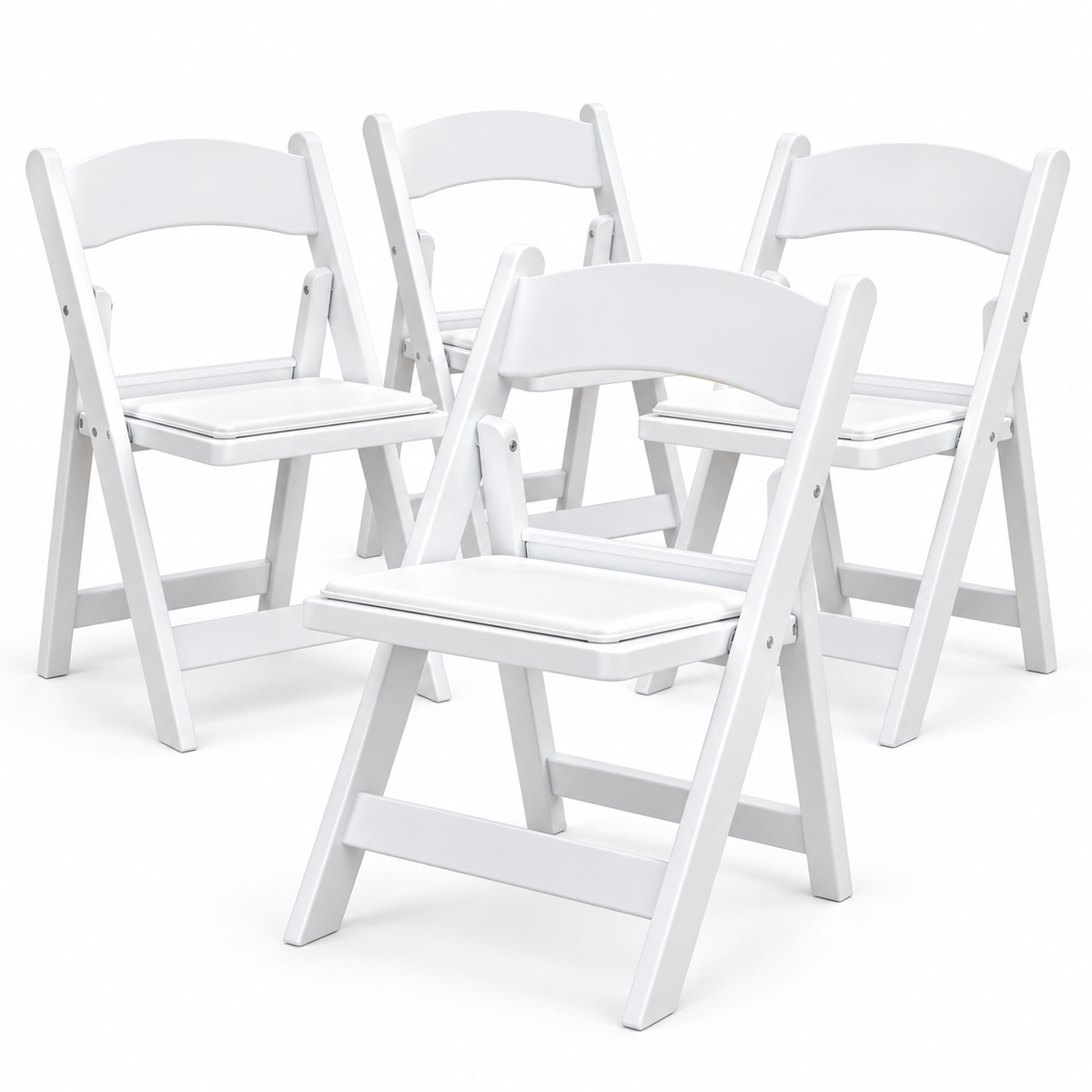 White Adult Resin Chairs